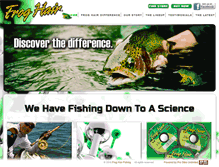 Tablet Screenshot of froghairfishing.com
